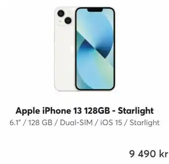 Apple iphone 13 128GB - starlight
