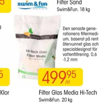 EKO Swim & fun filtersand erbjuda