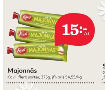 Hemköp Kavli majonnäs erbjuda