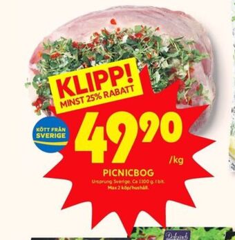 ICA Kvantum Ica picnicbog erbjuda