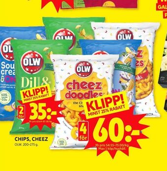 ICA Kvantum Olw chips erbjuda