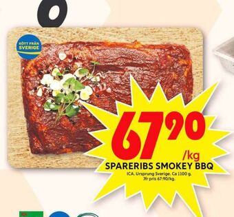 ICA Maxi Ica spareribs erbjuda