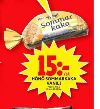ICA Maxi Hönö sommarkaka hönökaka erbjuda