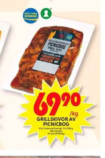 Ica grillskiva