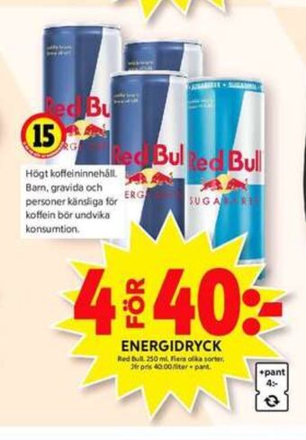 ICA Maxi Red bull energidryck erbjuda