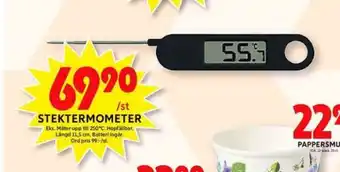 ICA Maxi Pyrex stektermometer erbjuda