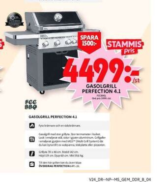 ICA Maxi Fcc bbq gasolgrill erbjuda