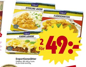 ICA Nära Dafgårds pastarätter erbjuda