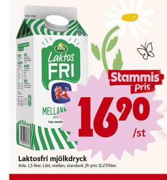ICA Nära Arla mellanmjölk erbjuda
