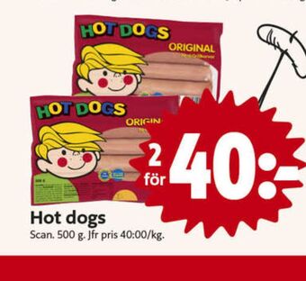 ICA Nära Scan hot dogs erbjuda