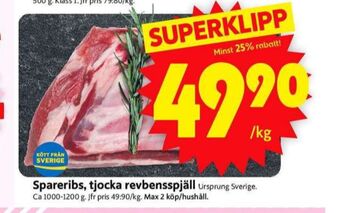 ICA Supermarket Ica spareribs erbjuda