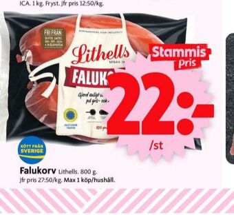 ICA Supermarket Lithells falukorv erbjuda