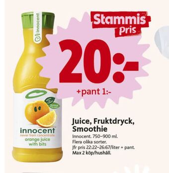ICA Nära Innocent juice erbjuda