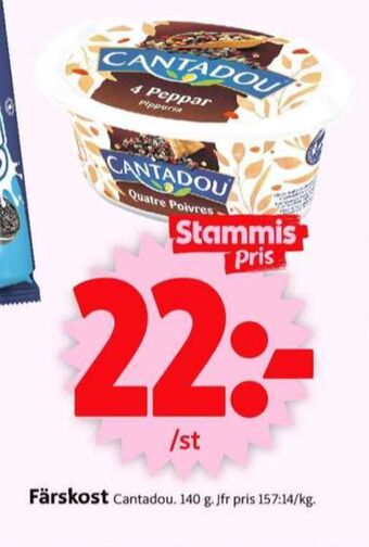 ICA Supermarket Cantadou färskost erbjuda