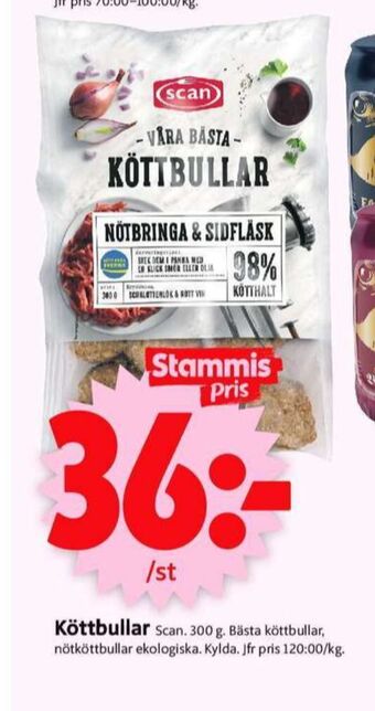 ICA Supermarket Scan köttbullar erbjuda