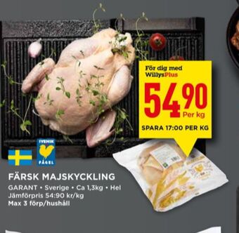 Willys Garant kyckling erbjuda