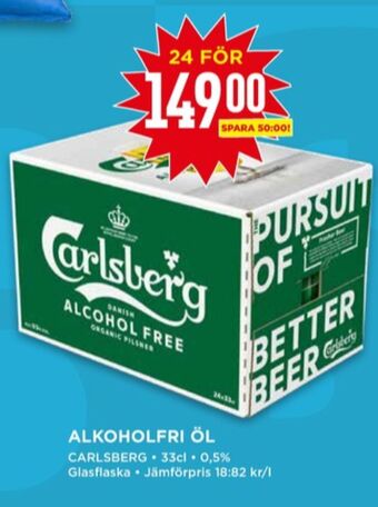 Willys Carlsberg öl erbjuda