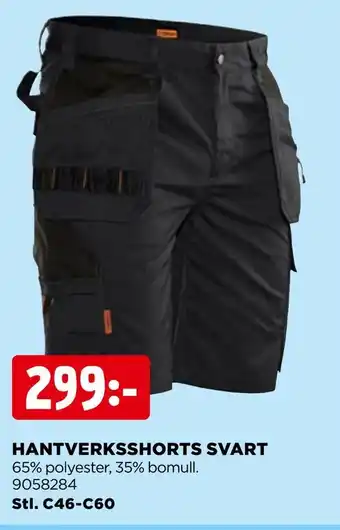 Jem&Fix Hantverksshorts svart erbjuda