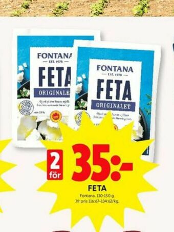 ICA Kvantum Fontana Fetaost erbjuda