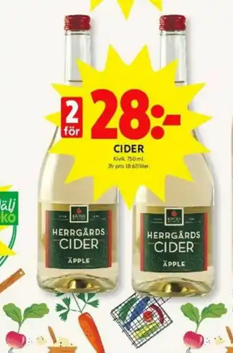 Herrgårdscider Cider