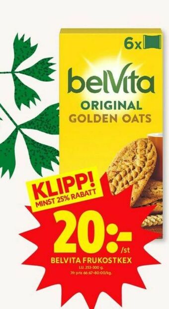 ICA Kvantum BelVita Kex erbjuda