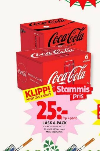 ICA Kvantum Coca Cola Läskedryck erbjuda