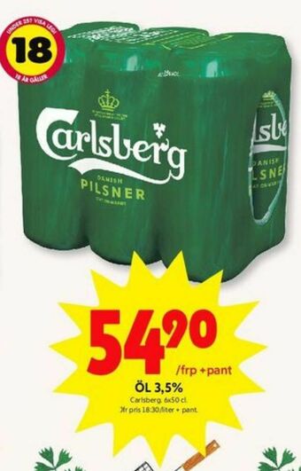 ICA Kvantum Carlsberg Öl erbjuda
