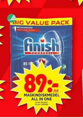 ICA Maxi Finish Diskmaskintabs erbjuda