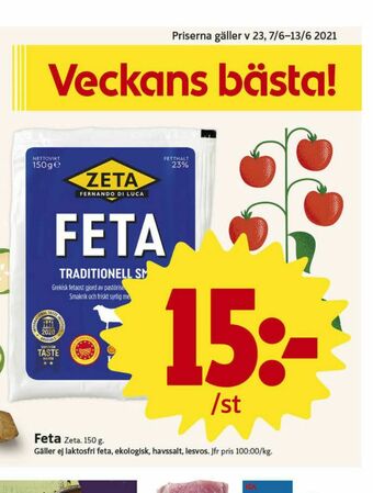 ICA Nära Zeta Fetaost erbjuda