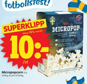 ICA I love eco Popcorn