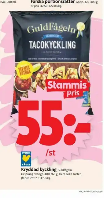 ICA Supermarket Guldfågeln Kycklingdelar erbjuda