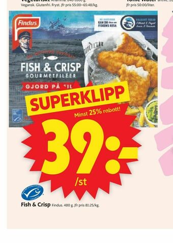 ICA Supermarket Findus Fiskrätter erbjuda