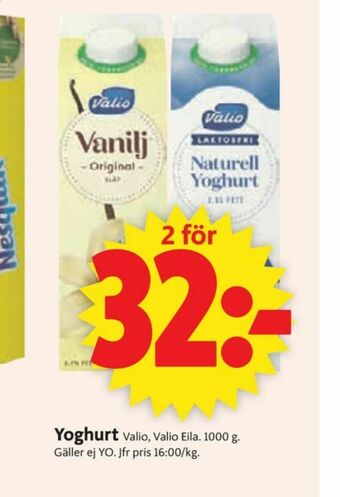 ICA Supermarket Valio Yoghurt erbjuda