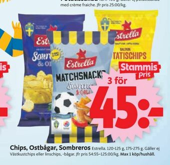 ICA Supermarket Estrella Chips erbjuda