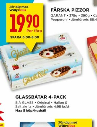 Willys Sia Glassbåtar erbjuda
