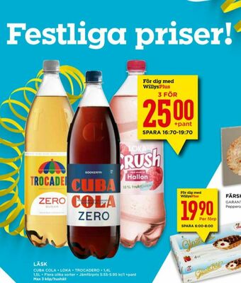 Willys Cuba Cola Zero Läskedryck erbjuda