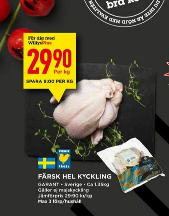 Willys Garant Kyckling erbjuda