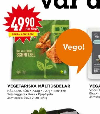 Willys Hälsans Kök Vegetarmat erbjuda