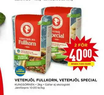 Willys Kungsörnen Vetemjöl special erbjuda