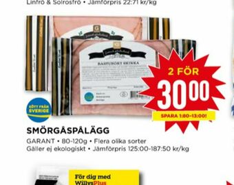 Willys Garant Skinka erbjuda