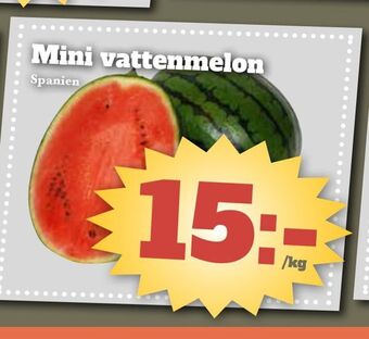 Bonum Matmarknad Mini vattenmelon erbjuda
