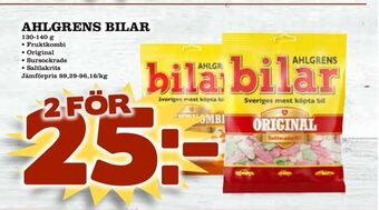 Bonum Matmarknad Ahlgrens bilar erbjuda