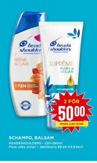 Willys Head&Shoulders Balsam erbjuda