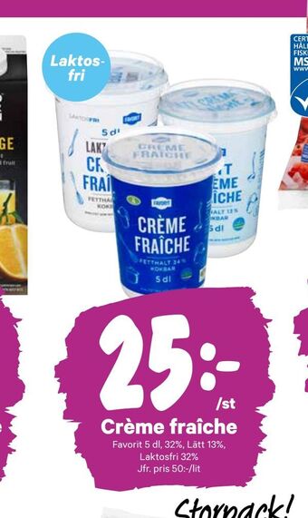 City Gross Crème fraîche erbjuda