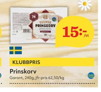 Hemköp Prinskorv erbjuda