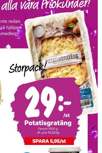 City Gross Potatisgratäng erbjuda