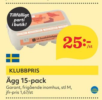 Hemköp Ägg 15-pack erbjuda