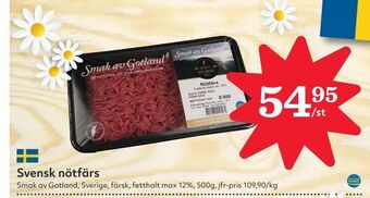 Hemköp Svensk nötfärs erbjuda