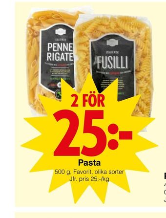 Matöppet Pasta erbjuda