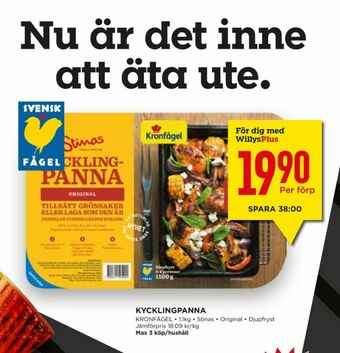 Willys Stinas Kyckling erbjuda